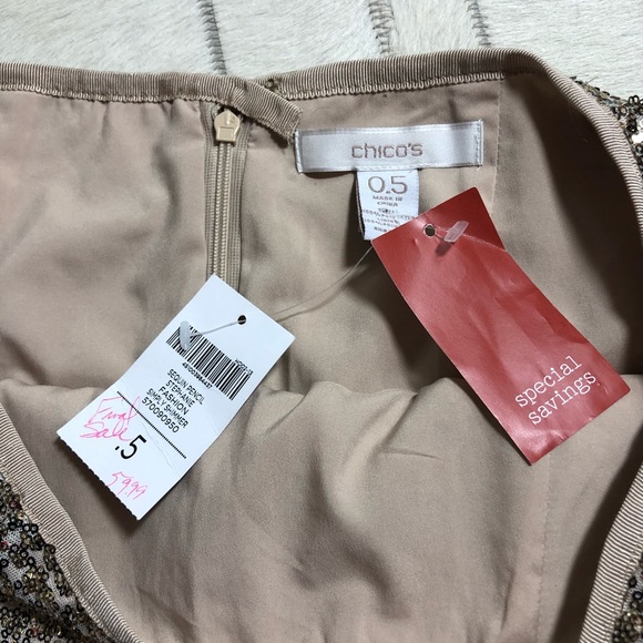 New with original tag gold sequins skirt. Size 6 Party Holiday! - Picture 6 of 16